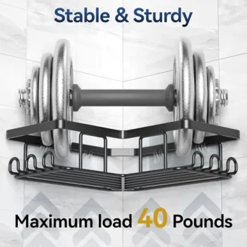 YASONIC Rustproof Stainless Steel Shower Caddy 3-Pack