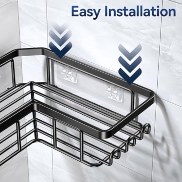 YASONIC Rustproof Stainless Steel Shower Caddy 3-Pack