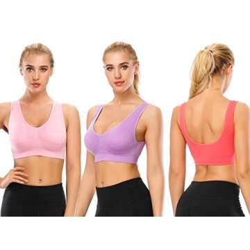 Plus Size Wireless Sports Bra for Comfort & Style - TOBWIZU