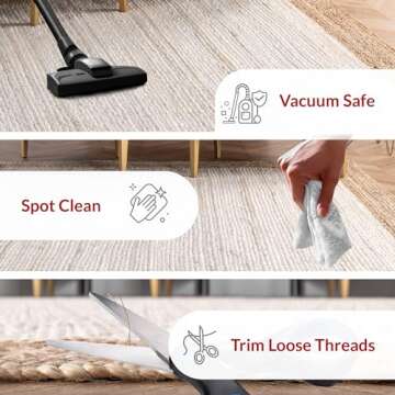 nuLOOM Eleonora Casual Jute Area Rug, 8x10, White