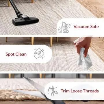 nuLOOM Eleonora Casual Jute Area Rug, 8x10, White