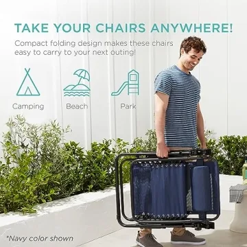 Adjustable Zero Gravity Lounge Chairs with Cup Holders