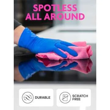 itanso Tear-A-Rag Microfiber Cloths - 50 Pack in Magenta