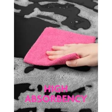 itanso Tear-A-Rag Microfiber Cloths - 50 Pack in Magenta