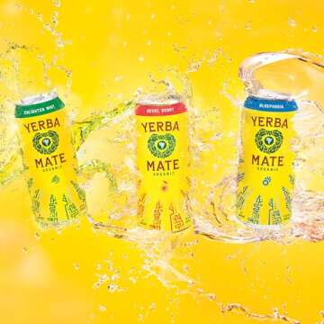 Guayakí Yerba Mate, Organic Energy Drink Alternative, Variety Pack, 150mg Natural Plant Based Caffeine, Better for You Energy & Focus, No Jitters or Crash, 15.5 Oz (Pack of 12) (Packaging May Vary)