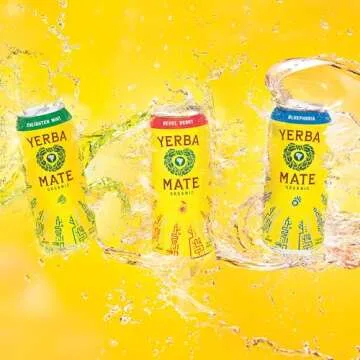 Guayakí Yerba Mate, Organic Energy Drink Alternative, Variety Pack, 150mg Natural Plant Based Caffeine, Better for You Energy & Focus, No Jitters or Crash, 15.5 Oz (Pack of 12) (Packaging May Vary)