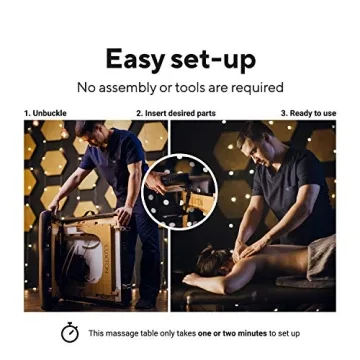 Luxton Memory Foam Massage Table Portable Flexible Comfort