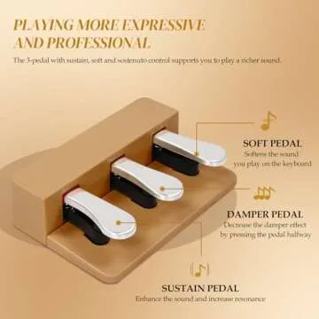 Ktaxon 88 Key Digital Piano Set for Beginners - Wood Finish