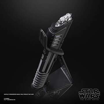 STAR WARS The Black Series Mandalorian Darksaber Force FX Elite Lightsaber with Advanced LEDs, Sound Effects, Adult Collectible Roleplay