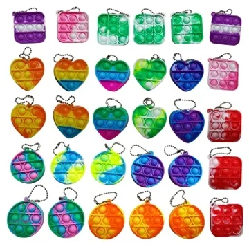 JHXXXL 30Pack Mini Pop Fidget Toys - Ideal Party Favor and Back to School Gift