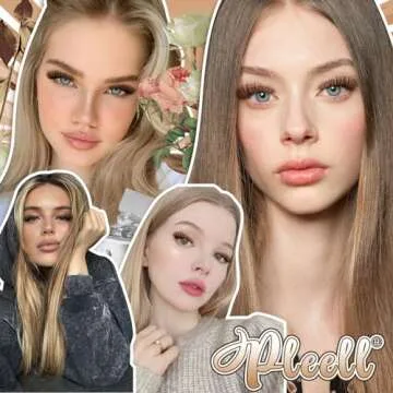 Pleell Brown Lash Clusters Fluffy Cluster Eyelash Extensions 50D Natural Eyelash Clusters 10-18MM 180Pcs Brown Wispy Cluster Individual Lashes DIY Eyelashes Extension at Home