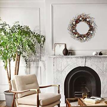 Charming Patriotic 16 Inch Wreath for Independence Day