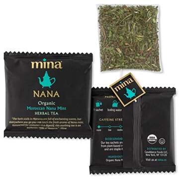 Mina Nana Organic Moroccan Mint Herbal Tea - Refreshing Experience