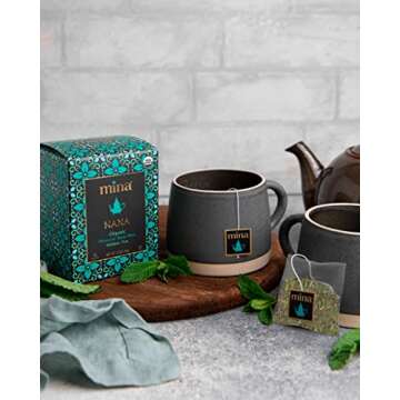 Mina Nana Organic Moroccan Mint Herbal Tea - Refreshing Experience