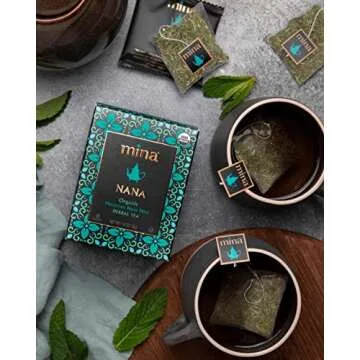 Mina Nana Organic Moroccan Mint Herbal Tea - Refreshing Experience