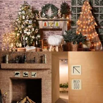 Fuyit Unfinished Wood Pieces, 50Pcs 5 x 5 Inch Blank Natural Wood Square Wooden Cutouts Board for DIY Crafts Painting, Scrabble Tiles, Coasters, Decoration