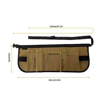 BOJECHER Garden Tool Waist Apron for Men & Women