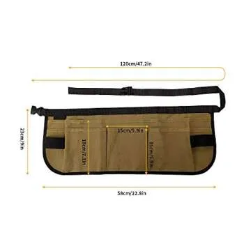 BOJECHER Garden Tool Waist Apron for Men & Women