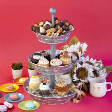 Hallops 3 Tier Serving Tray - Ideal for Any Occasion