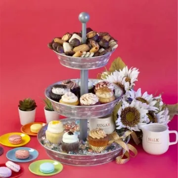 Hallops 3 Tier Serving Tray - Ideal for Any Occasion