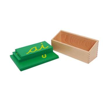 Montessori Sandpaper Double Letters for Early Readers