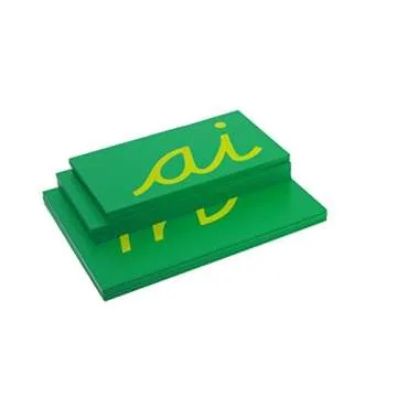 Montessori Sandpaper Double Letters for Early Readers