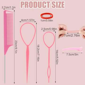 2400 Pcs Colorful Rubber Bands Hair Ties with Tools