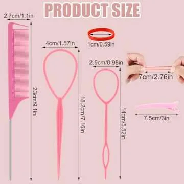 2400 Pcs Colorful Rubber Bands Hair Ties with Tools