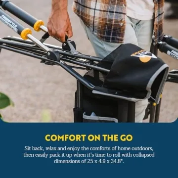 GCI Outdoor Freestyle Rocker XL Portable Folding Rocking Chair and Outdoor Camping Chair