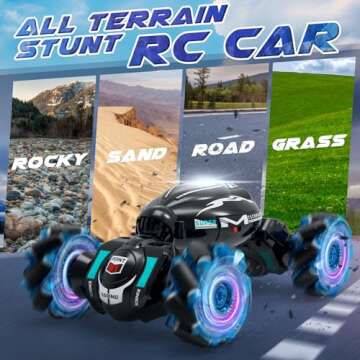 Nitigo Gesture RC Car - Hand-Controlled, 2.4GHz 360° Rotation, Gift for Boys 6-12