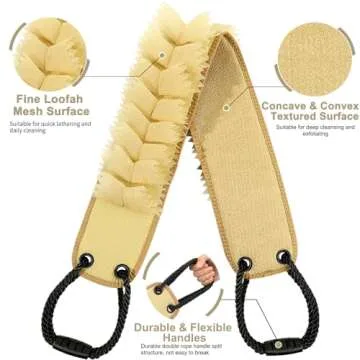 Abootoo Exfoliating Loofah Back Scrubber for Shower