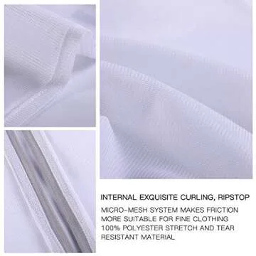 Kimmama Laundry Bag Mesh Wash Bags, Washing Machine Wash Bag, Net Washer Sack with Zipper, Dryer Pouch for Cleaning and Drying Cloths, Garment, Sweater, Delicates, lingerie, Bra, Sock,Toys, Cap, Shoes