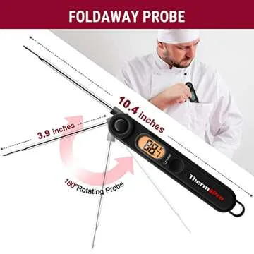 Instant Read ThermoPro Meat Thermometer with Backlight