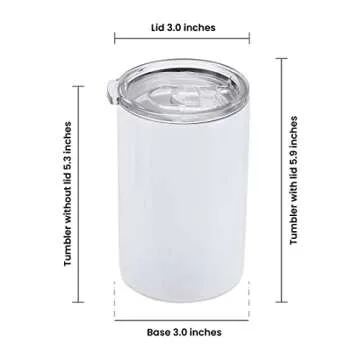 Makerflo 12 oz Sublimation Tumbler for Personalization