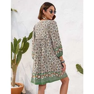 Bluetime Women Summer Tunic Dress - Flowy & Stylish