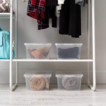 IRIS USA 7 Qt Clear Storage Bin - Stackable & Versatile