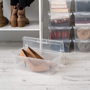 IRIS USA 7 Qt Clear Storage Bin - Stackable & Versatile