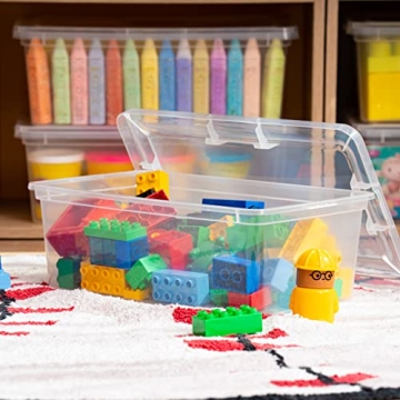 IRIS USA 7 Qt Clear Storage Bin - Stackable & Versatile