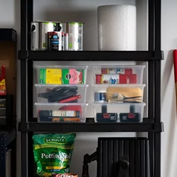 IRIS USA 7 Qt Clear Storage Bin - Stackable & Versatile