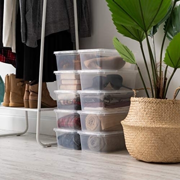 IRIS USA 7 Qt Clear Storage Bin - Stackable & Versatile