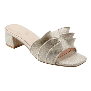 Stylish Bandolino Women's RISTA Heeled Sandals in Gold