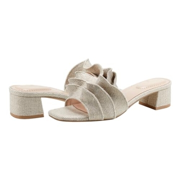 Stylish Bandolino Women's RISTA Heeled Sandals in Gold