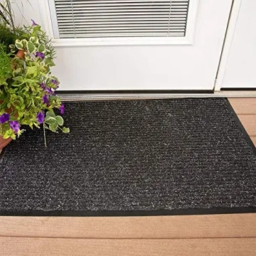 Notrax 109 Brush Step Entrance Mat 3' x 4' Charcoal Black