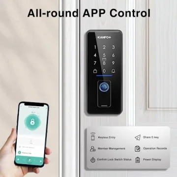 KANFOX Keyless Entry Smart Door Lock with App Control