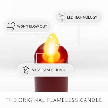 Luminara Flameless LED Taper Set of 2 for Cozy Ambiance