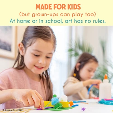 EpiqueOne 2100-Piece Craft Set for Kids | Colorful Supplies