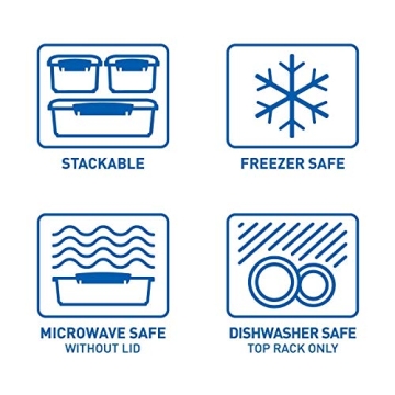 Sistema 3-Piece Food Storage Containers for Snacks and Meal Prep