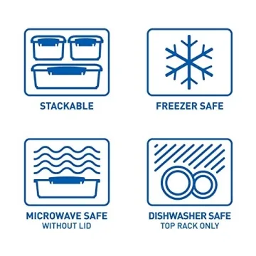 Sistema 3-Piece Food Storage Containers for Snacks and Meal Prep