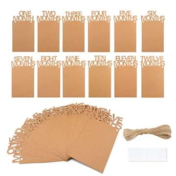 joycraft Picture Frame Monthly Baby Milestones Kraft Photo Banner