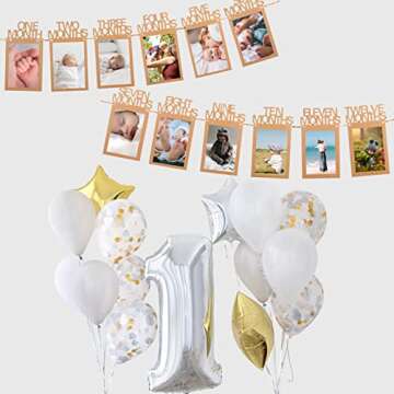 joycraft Photo Banner for First Birthday Milestones